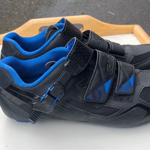 Giant Phase Road Men’s Black Blue Cycling Cleats Size 40/7.5US - Picture 2 of 10